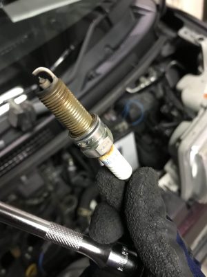 2018.2.22 車スパークプラグのチェック☺️
